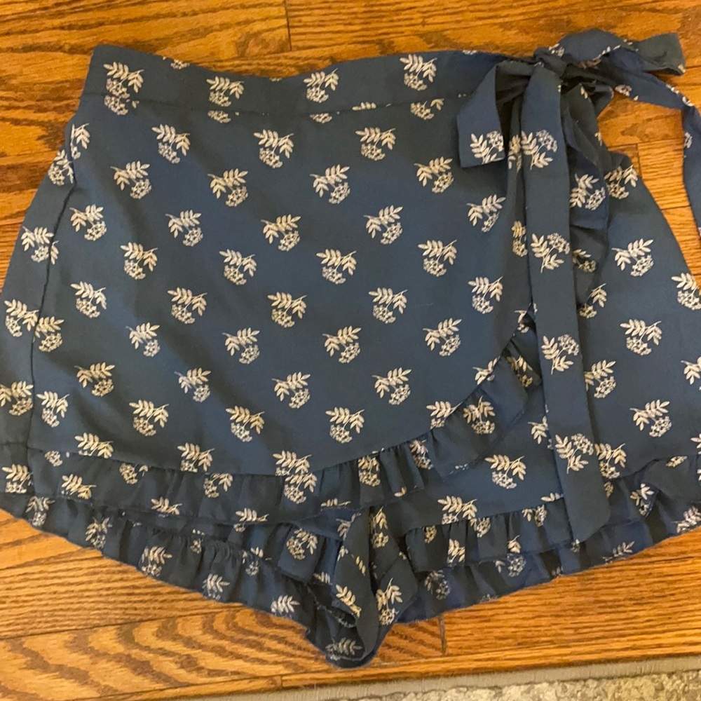 Sadie & Sage Blue Wrap Skort